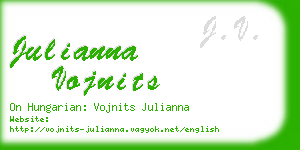 julianna vojnits business card